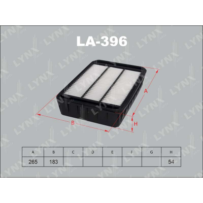 Фильтр воздушный MITSUBISHI LANCER X/Outlander LYNXauto LA396