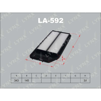 Фильтр воздушный HONDA ACCORD AERODECK 2.4 Vtec E/ACCORD TOURER 2.0 (CM1)2.4 (CM2)2.4 Vtec E2.4 Vtec T/ACCORD седан 2.0 (CL7)2.0 16V (CB3)/2.42.4 (CG5)2.4 (CL9)2.4 Vtec/2.4 Vtec E (CM5)3.0 (CM6)/2.0 Привод на все колеса (CL8) LYNXauto LA592