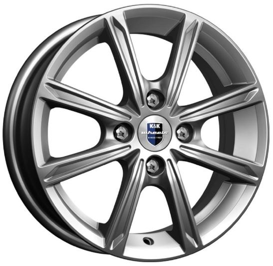 Автодиск K&K Флэш 5*13 4*114.3 ET45 69.1 дарк платинум