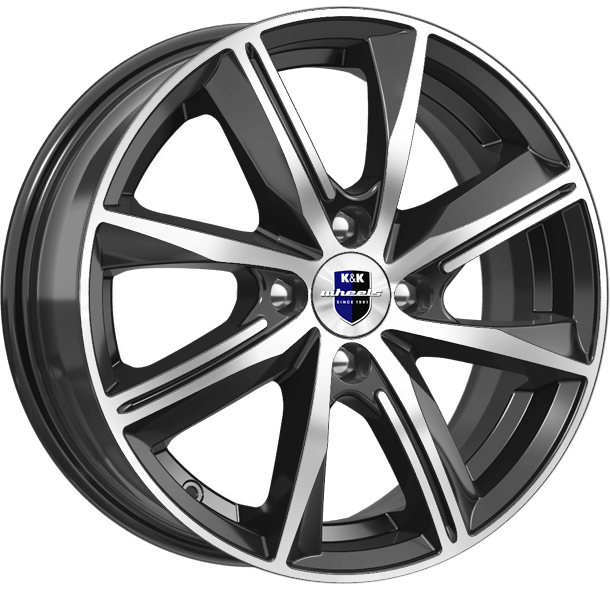 Автодиск K&K Адамар 6.5*16 5*114.3 ET45 66.1 дарк платинум